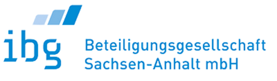 Logo der ibg Beteiligungsgesellschaft Sachsen-Anhalt mbH, bestehend aus den Initialen ibg in blauen Kleinbuchstaben mit stilisierten Balken darüber, gefolgt vom Firmennamen in blauem deutschen Text. Erfahren Sie mehr über uns unter „über uns“, um Einblicke in unsere Mission und Werte zu erhalten.